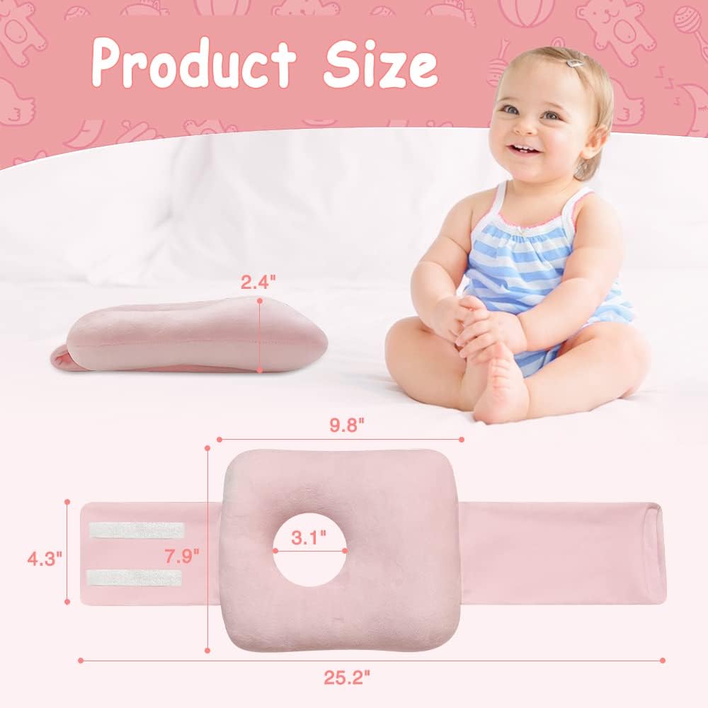G Tube Tummy Time Pillow Feeding Tube Belt Pads Adjustable Nursing Pillow with a Hole for Supporting Babies Infant Children Kids Protecting Button - Image 2